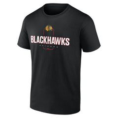 Chicago Blackhawks Personalized Name & Number Midfielder T-Shirt - Black | US 202441347