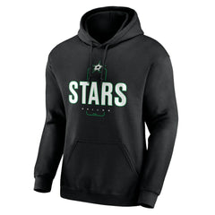 Dallas Stars Personalized Name & Number Midfielder Pullover Hoodie - Black | US 202441351