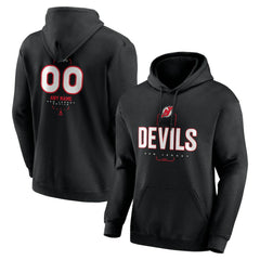 New Jersey Devils Personalized Name & Number Midfielder Pullover Hoodie - Black | US 202441361