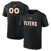 Philadelphia Flyers Personalized Name & Number Midfielder T-Shirt - Black | US 202441372