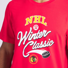 Chicago Blackhawks lululemon 2025 NHL Winter Classic Soft Jersey T-Shirt - True Red | US 202444968