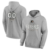 Philadelphia Flyers Personalized Name & Number Midfielder Pullover Hoodie - Gray | US 202447074