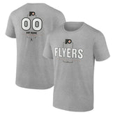 Philadelphia Flyers Personalized Name & Number Midfielder T-Shirt - Gray | US 202447075