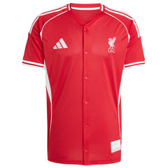 Liverpool Full-Button Baseball Jersey Red - Adidas for sale