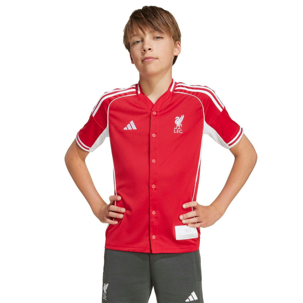 Liverpool Youth Full-Button Baseball Jersey Red - Adidas online