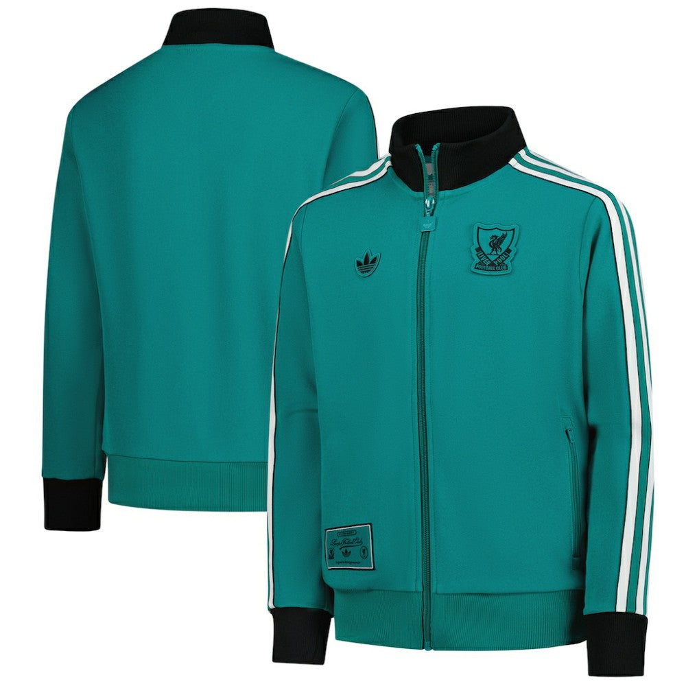 Liverpool Youth Terrace Icons Full-Zip Track Jacket Green - Adidas outlet