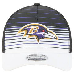 Baltimore Ravens New Era Adventure Gradient 9FORTY M-Crown A-Frame Adjustable Hat - White/Black Hats