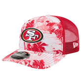 San Francisco 49ers New Era Hula 9SEVENTY Adjustable Trucker Hat - Scarlet Hats