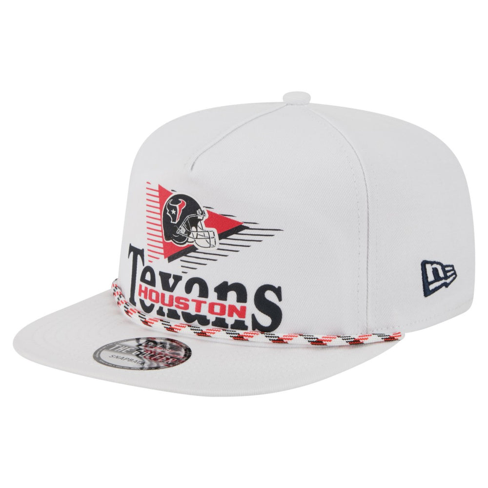 Houston Texans New Era Collide Golfer Snapback Hat - White Hats