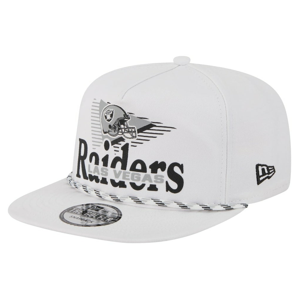Las Vegas Raiders New Era Collide Golfer Snapback Hat - White Hats