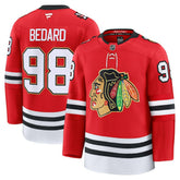 Connor Bedard Chicago Blackhawks Fanatics Centennial Premium Player Jersey - Red | US 202458088