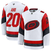 Sebastian Aho Carolina Hurricanes Fanatics Away Premium Jersey - White | US 202458110