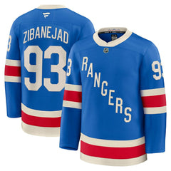 Mika Zibanejad New York Rangers Fanatics Centennial Premium Jersey - Blue | US 202458141