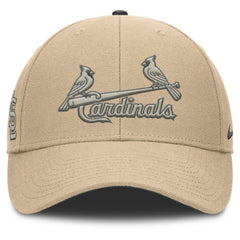 St. Louis Cardinals Nike Rise Adjustable Hat - Khaki Hats