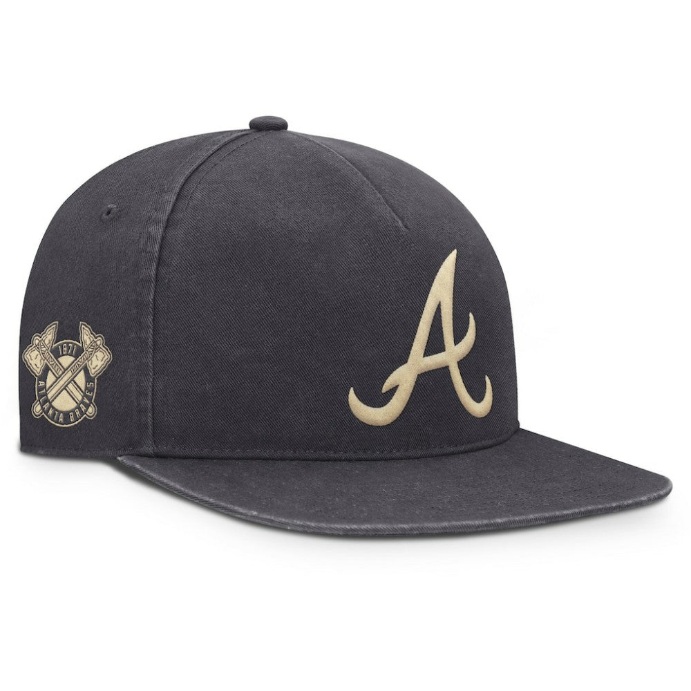 Atlanta Braves Nike Monotone Pro Adjustable Hat - Anthracite Hats