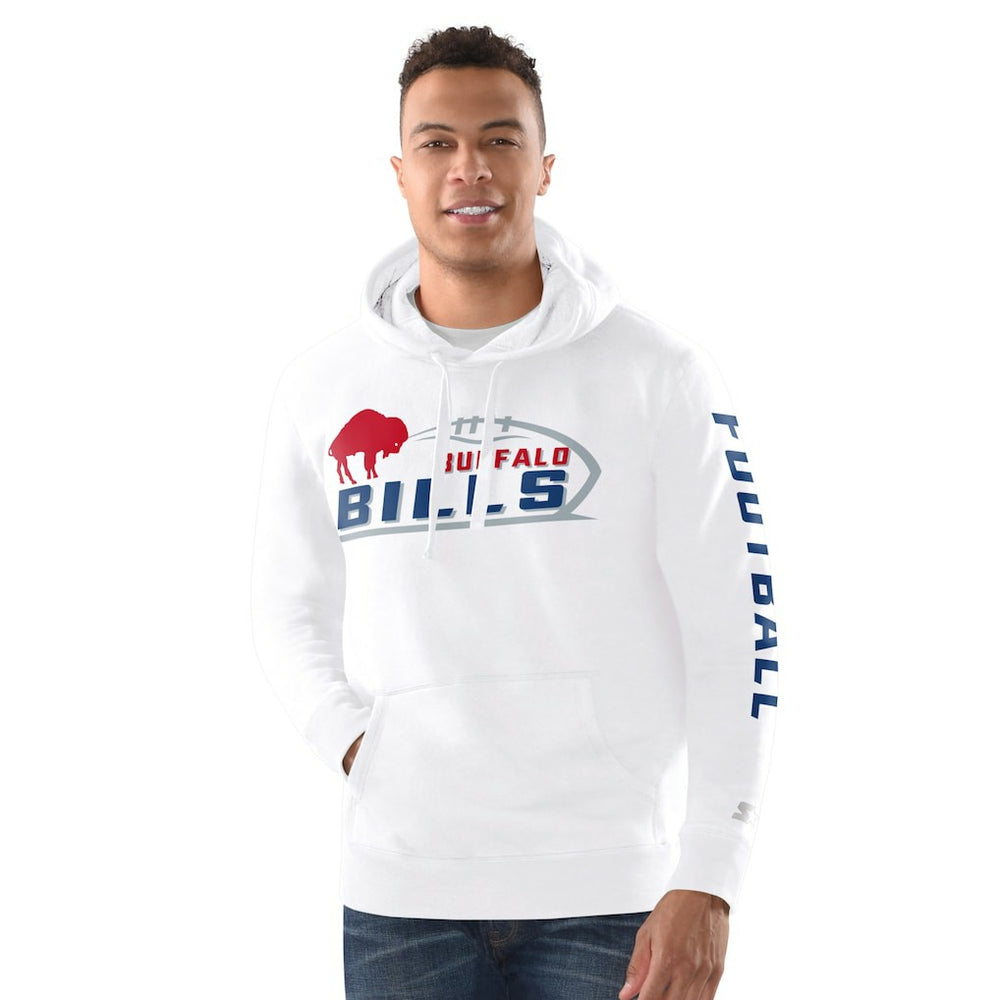 Buffalo Bills Starter Vintage Pullover Hoodie - White Hoodies