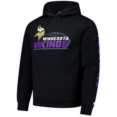 Minnesota Vikings Starter Vintage Pullover Hoodie - Black Hoodies