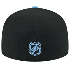 Utah Mammoth New Era Lockup 1st Season 59FIFTY Fitted Hat - Black/Light Blue | US 202459352
