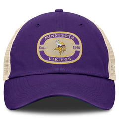 Minnesota Vikings Top of the World Team Patch Adjustable Hat - Purple Hats