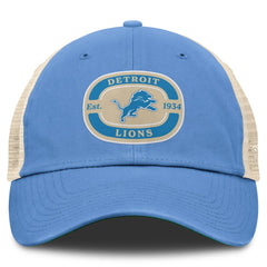 Detroit Lions Top of the World Team Patch Adjustable Hat - Blue Hats