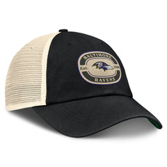 Baltimore Ravens Top of the World Team Patch Adjustable Hat - Black Hats