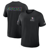 San Francisco 49ers Tall 2025 NFL Crucial Catch Tri-Blend Dri-FIT T-Shirt - Black T-shirts