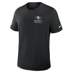 San Francisco 49ers Tall 2025 NFL Crucial Catch Tri-Blend Dri-FIT T-Shirt - Black T-shirts