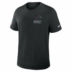 Detroit Lions Tall 2025 NFL Crucial Catch Tri-Blend Dri-FIT T-Shirt - Black T-shirts