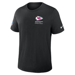 Kansas City Chiefs Tall 2025 NFL Crucial Catch Tri-Blend Dri-FIT T-Shirt - Black T-shirts