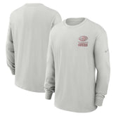 San Francisco 49ers Essential Heavy Max90 Long Sleeve T-Shirt - Gray T-shirts