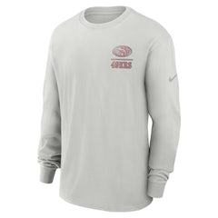 San Francisco 49ers Essential Heavy Max90 Long Sleeve T-Shirt - Gray T-shirts