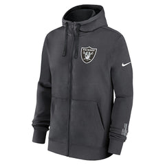 Las Vegas Raiders Primetime Club Full-Zip Hoodie - Anthracite Hoodies