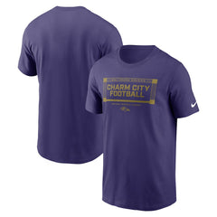 Baltimore Ravens Primetime Local Essential T-Shirt - Purple T-shirts