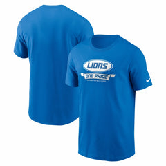 Detroit Lions Primetime Local Essential T-Shirt - Blue T-shirts