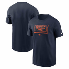 Denver Broncos Primetime Local Essential T-Shirt - Navy T-shirts