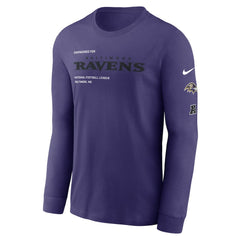 Baltimore Ravens Play to Win Essential Long Sleeve T-Shirt - Purple T-shirts