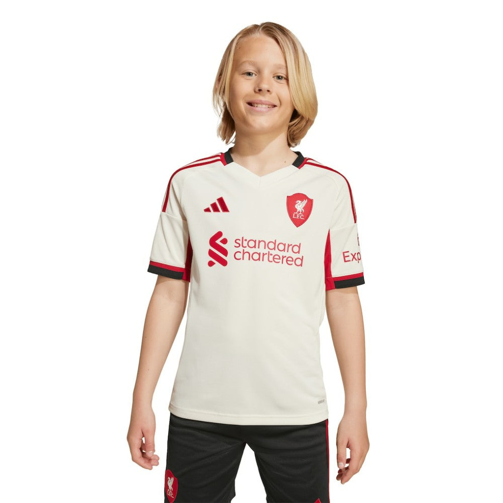 Liverpool Youth 2025/26 Away Replica Jersey White - Adidas sale
