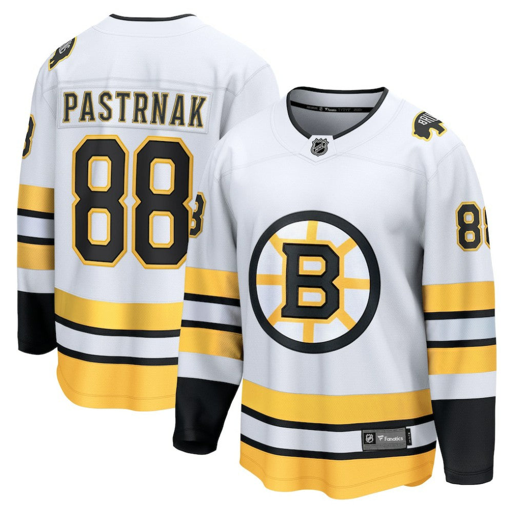 David Pastrnak Boston Bruins Fanatics Away Breakaway Player Jersey - White | US 202461864