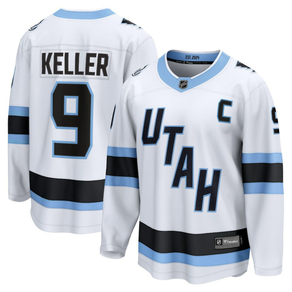 Clayton Keller Utah Mammoth Fanatics Away Breakaway Player Jersey - White | US 202461935