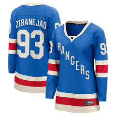 Mika Zibanejad New York Rangers Fanatics Women's Centennial Breakaway Jersey - Blue | US 202462168