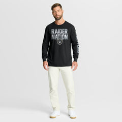 Las Vegas Raiders Hometown Sweep Legacy Long Sleeve T-Shirt - Black T-shirts