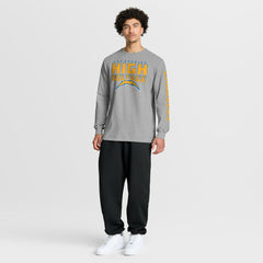 Los Angeles Chargers Hometown Sweep Legacy Long Sleeve T-Shirt - Heather Gray T-shirts
