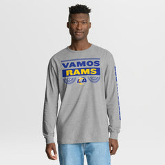 Los Angeles Rams Hometown Sweep Legacy Long Sleeve T-Shirt - Heather Gray T-shirts