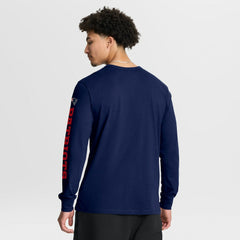 New England Patriots Hometown Sweep Legacy Long Sleeve T-Shirt - Navy T-shirts