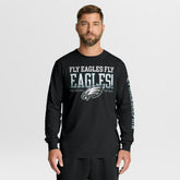 Philadelphia Eagles Hometown Sweep Legacy Long Sleeve T-Shirt - Black T-shirts