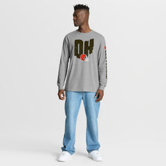 Cleveland Browns Hometown Sweep Legacy Long Sleeve T-Shirt - Heather Gray T-shirts