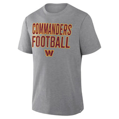 Washington Commanders First Down Tribute Tri-Blend T-Shirt - Heather Gray T-shirts