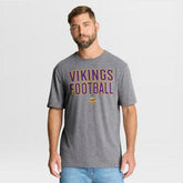 Minnesota Vikings First Down Tribute Tri-Blend T-Shirt - Heather Gray T-shirts