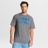 Detroit Lions First Down Tribute Tri-Blend T-Shirt - Heather Gray T-shirts