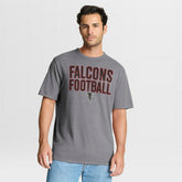 Atlanta Falcons First Down Tribute Tri-Blend T-Shirt - Heather Gray T-shirts